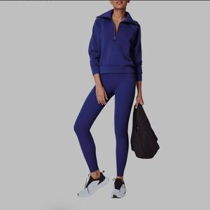 Spanx Women's Deep Azure booty boost Blue pants 7/8th length